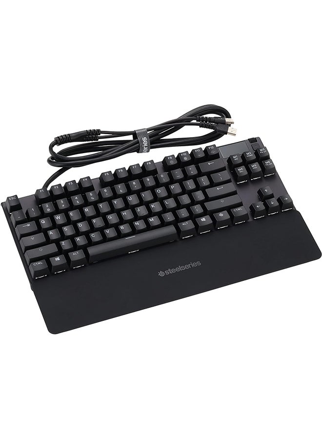 SteelSeries Apex 7 TKL Mechanical Gaming Keyboard, OLED Display, Red Switches, American QWERTY Layout