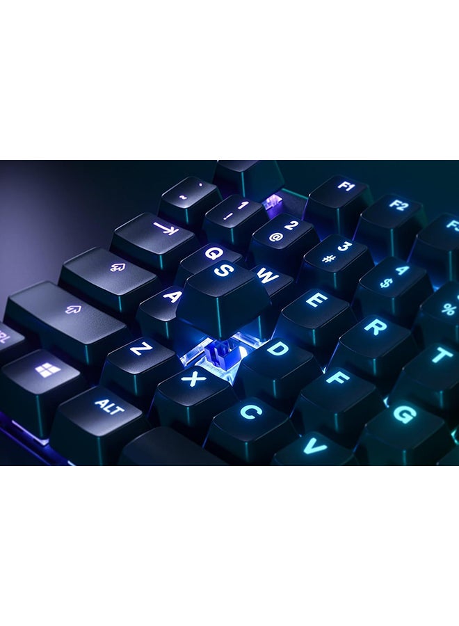 SteelSeries Apex 5 - Hybrid Mechanical Gaming Keyboard - Per-Key RGB Illumination - Oled Smart display - American (QWERTY) Layout PC