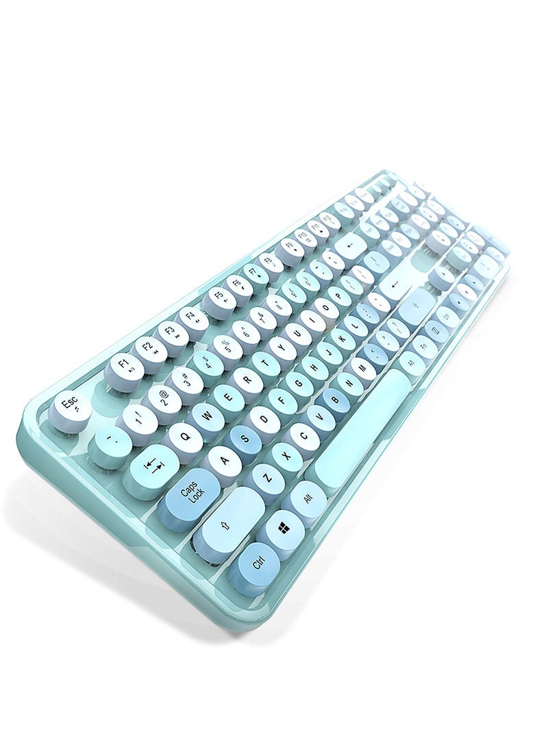 2.4G Wireless Keyboard And Mouse Set Blue