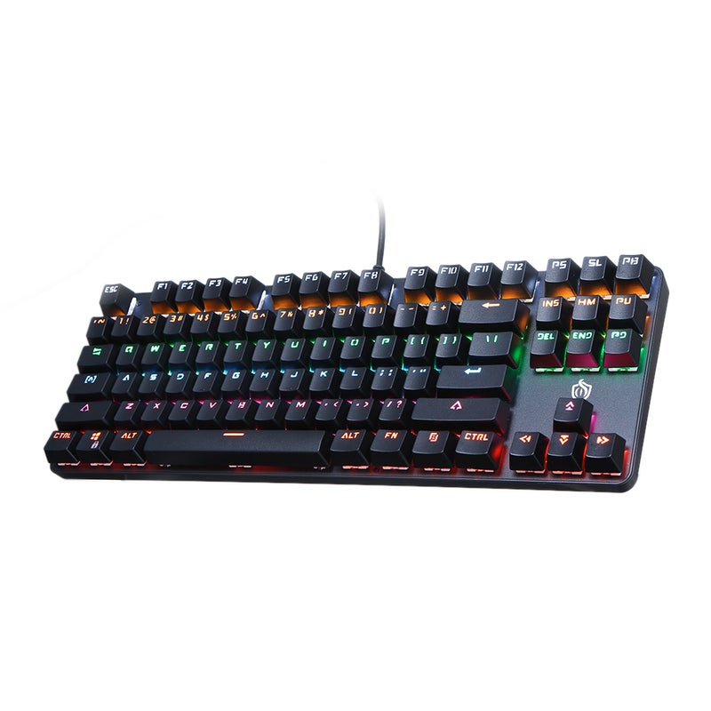 Illuminated USB Wired Powered Operated Diverse Lighting Effect Gaming Keyboard for Computer Laptop - English