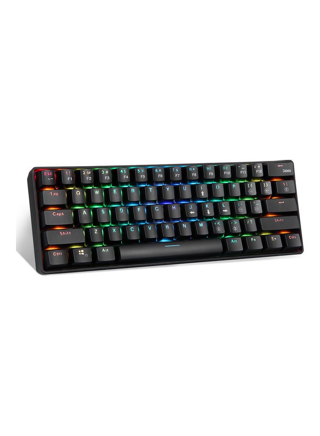 61 Keys Usb Wired 2.4g Wireless Dual Mode Mechanical Keyboard With Rgb Effect Black