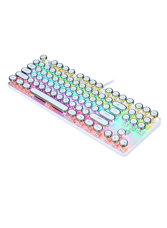 Mechanical 87-Keys Backlight Effect Wired Gaming Keyboard