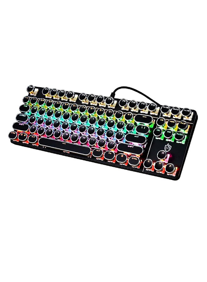 Mechanical 87-Keys Backlight Effect Wired Gaming Keyboard