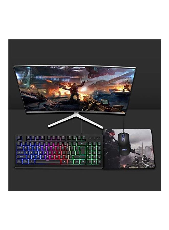 89 Keys Gaming Keyboard And Mouse Combo - wired