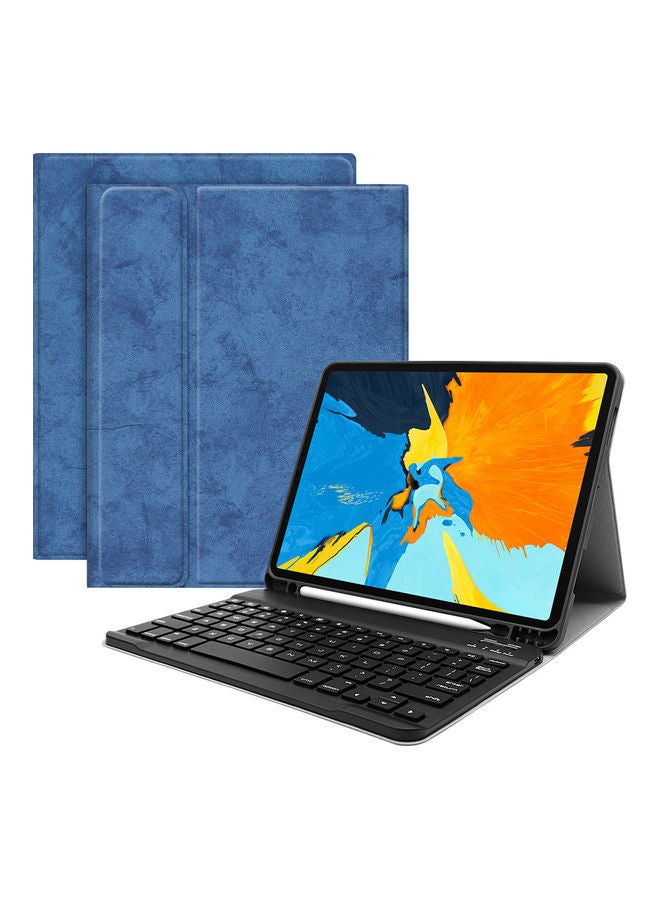 Wireless Keyboard Case For Apple iPad Pro Blue