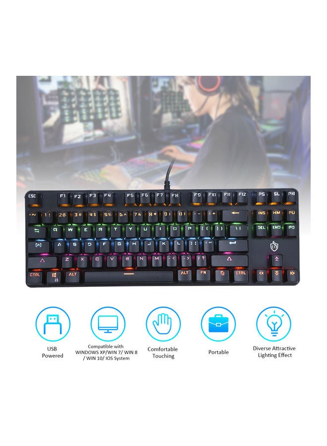 Wired 87-Keys Gaming Keyboard