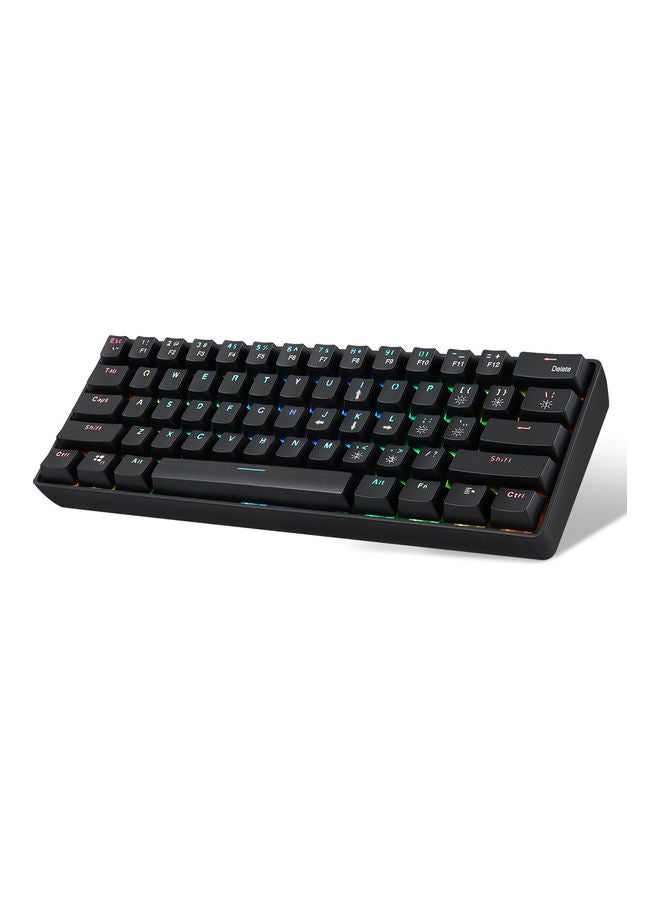 61 Keys Wired Mechanical Keyboard Black