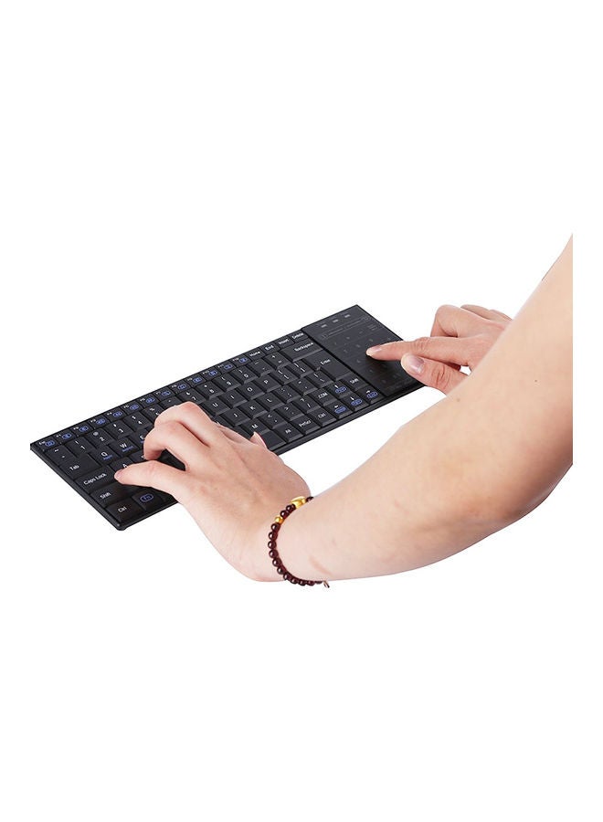 Wireless Keyboard With Touchpad Black