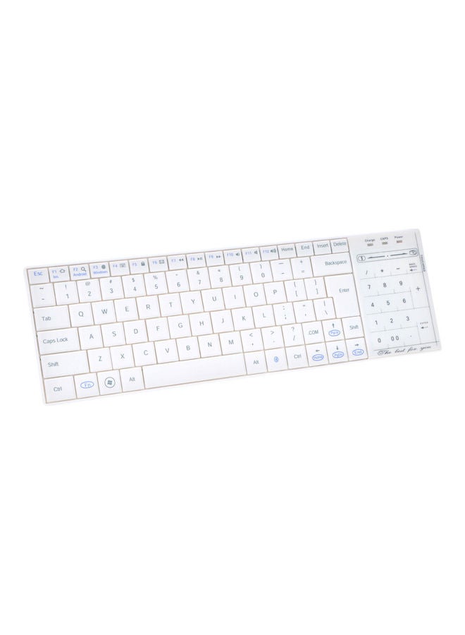 Mini Ultra Slim Wireless Bluetooth Keyboard White