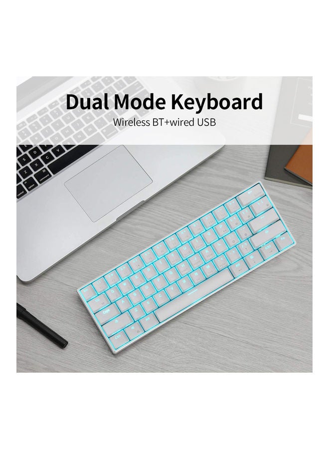 Dual Mode Mechanical Keyboard White