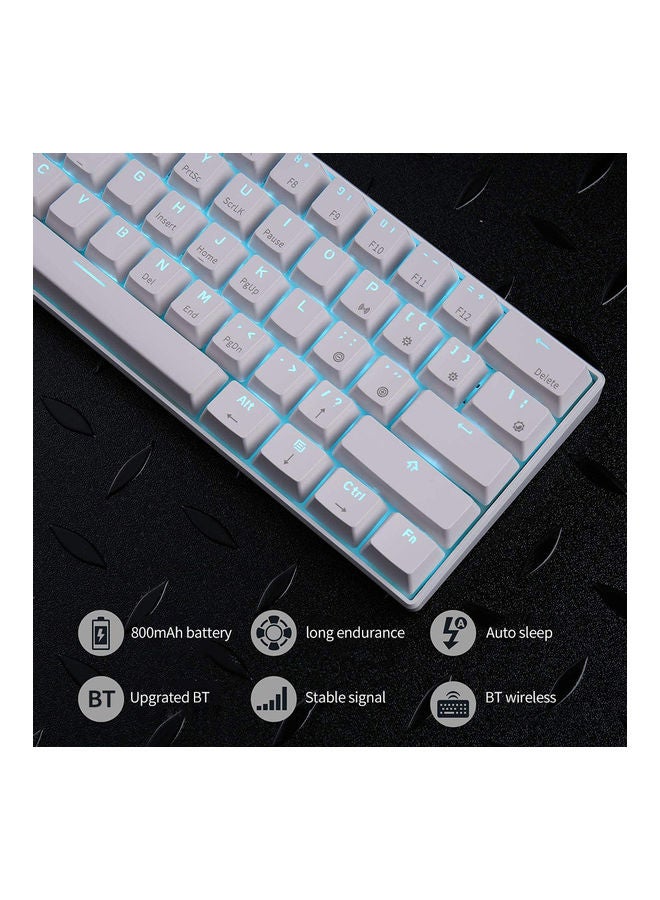 Dual Mode Mechanical Keyboard White