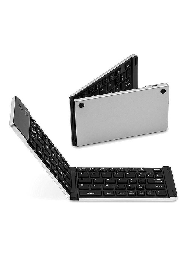 Foldable Wireless Keyboard Silver/Black