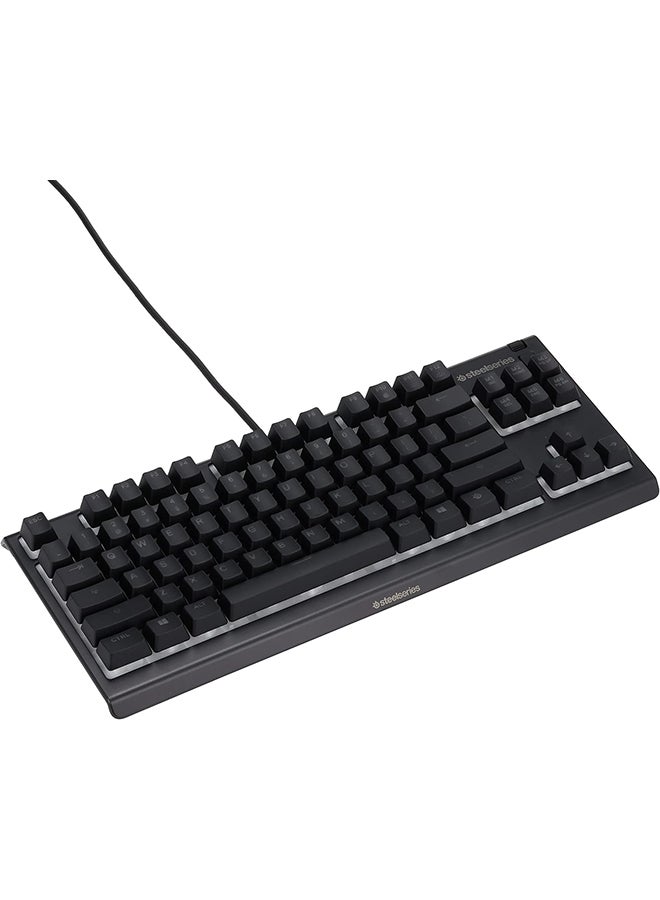 SteelSeries Apex 3 TKL - RGB Gaming Keyboard - Tenkeyless Compact Esports Form Factor - 8-Zone RGB Illumination - IP32 Water & Dust Resistant - American QWERTY Layout, Black