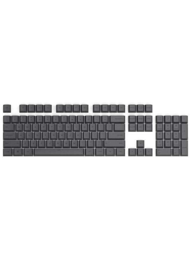 Glorious GPBT Dye Sublimated Keycaps (Black) - Thick PBT Plastic 114 Keycap Set for 100% Full Size, 85% 80% TKL, 60% Compact, 75% Mechanical Keyboards