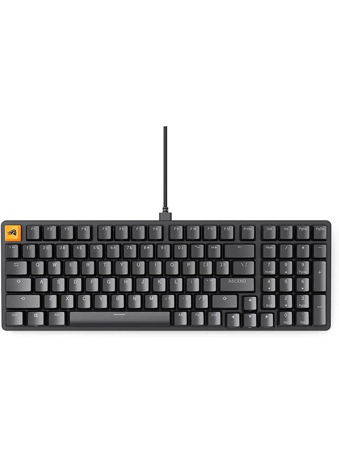 GMMK2 Pre Built Edition Full Size Wired Keyboard, 96% Modular Mechanical, ANSI US Layout, 99 Keys, ABS Doubleshot Keycaps, Tray Mount, Black | GLO-GMMK2-96-FOX-B