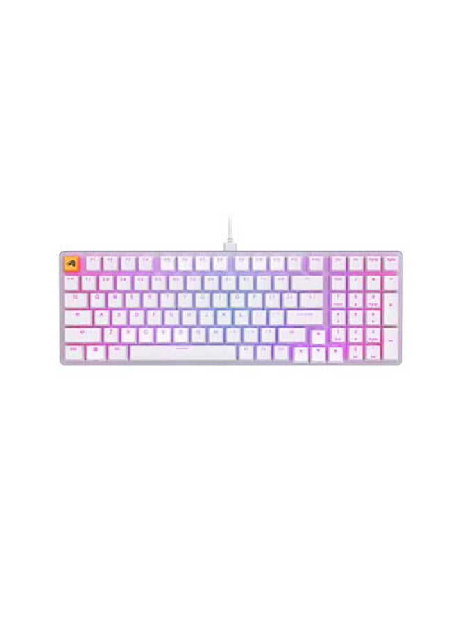 Glorious Gaming Keyboard - GMMK 2 - TKL Hot Swappable Mechanical Keyboard, Red Switches, Wired, TKL Gaming Keyboard, Compact Keyboard - Full Size Keyboard (White RGB Keyboard)