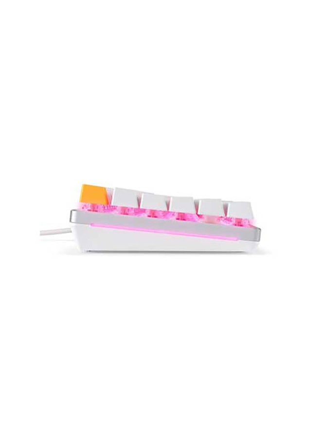 Glorious Gaming Keyboard - GMMK 2 - TKL Hot Swappable Mechanical Keyboard, Red Switches, Wired, TKL Gaming Keyboard, Compact Keyboard - Full Size Keyboard (White RGB Keyboard)