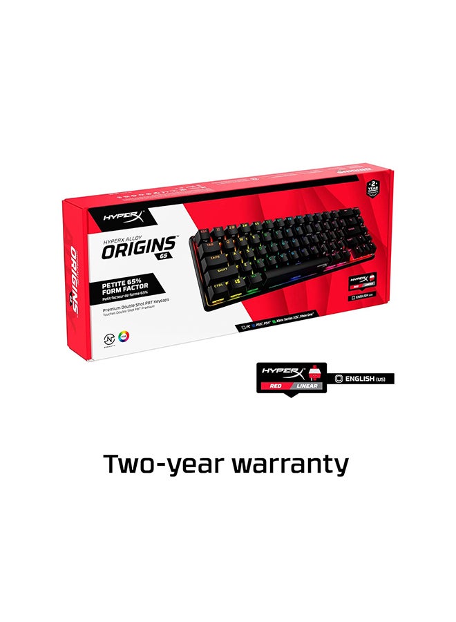 HyperX Alloy Origins 65 HKBO1T-RD-US/N