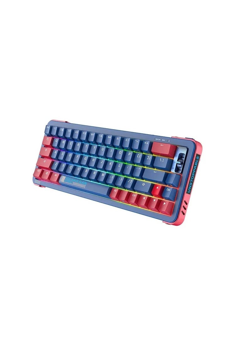 Hot Swappable Gasket Mounted Mechanical Keyboard with RGB Backlight Double Shot PBT Keycaps for Mac & Windows