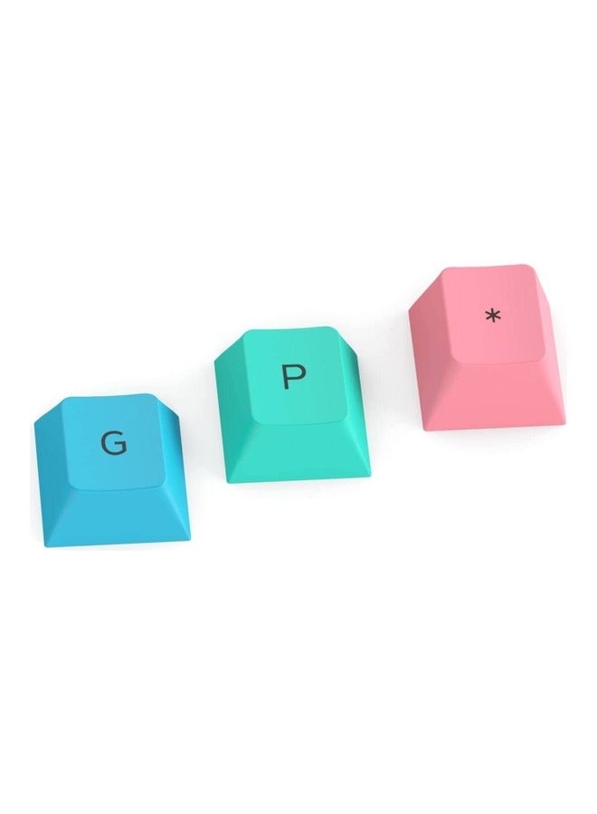 Glorious GPBT Dye Sublimated Keycaps (Pastel) - Thick PBT Plastic 114 Keycap Set for 100% Full Size, 85% 80% TKL, 60% Compact, 75% Mechanical Keyboards