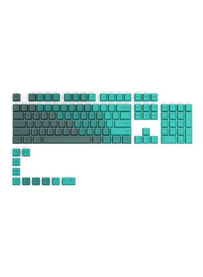 Glorious GPBT Dye Sublimated Keycaps (Rain Forest) - Thick PBT Plastic 114 Keycap Set for 100% Full Size, 85% 80% TKL, 60% Compact, 75% Mechanical Keyboards