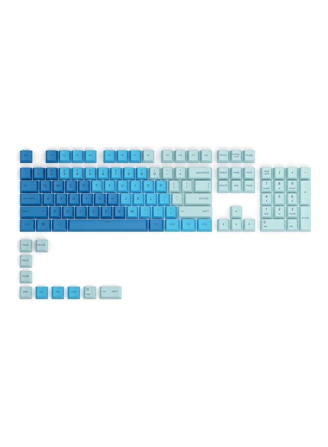 Glorious GPBT Dye Sublimated Keycaps (Caribbean Ocean) - Thick PBT Plastic 114 Keycap Set for 100% Full Size, 85% 80% TKL, 60% Compact, 75% Mechanical Keyboards