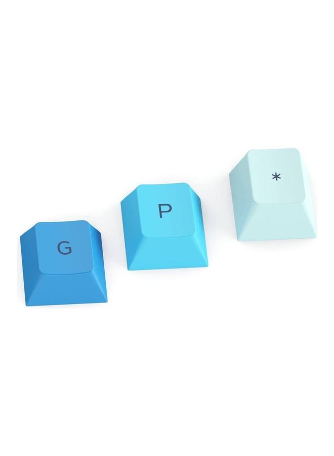 Glorious GPBT Dye Sublimated Keycaps (Caribbean Ocean) - Thick PBT Plastic 114 Keycap Set for 100% Full Size, 85% 80% TKL, 60% Compact, 75% Mechanical Keyboards