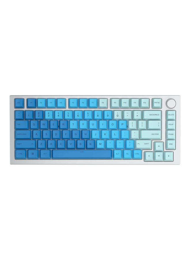 Glorious GPBT Dye Sublimated Keycaps (Caribbean Ocean) - Thick PBT Plastic 114 Keycap Set for 100% Full Size, 85% 80% TKL, 60% Compact, 75% Mechanical Keyboards