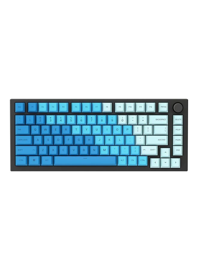 Glorious GPBT Dye Sublimated Keycaps (Caribbean Ocean) - Thick PBT Plastic 114 Keycap Set for 100% Full Size, 85% 80% TKL, 60% Compact, 75% Mechanical Keyboards