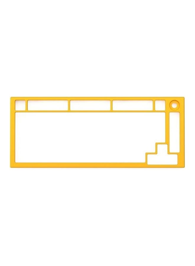 Glorious Top Frame for GMMK PRO - 75% Keyboard with Knob - Glorious Gaming - Aluminum Mounting Frame for Custom Mechanical Keyboard for PC Gaming and Programming (Golden Yellow)