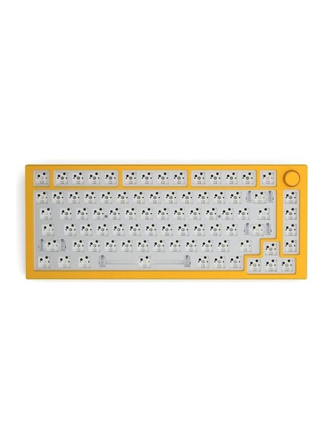 Glorious Top Frame for GMMK PRO - 75% Keyboard with Knob - Glorious Gaming - Aluminum Mounting Frame for Custom Mechanical Keyboard for PC Gaming and Programming (Golden Yellow)