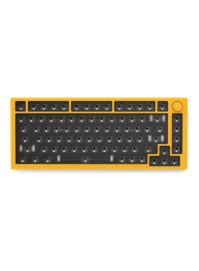 Glorious Top Frame for GMMK PRO - 75% Keyboard with Knob - Glorious Gaming - Aluminum Mounting Frame for Custom Mechanical Keyboard for PC Gaming and Programming (Golden Yellow)