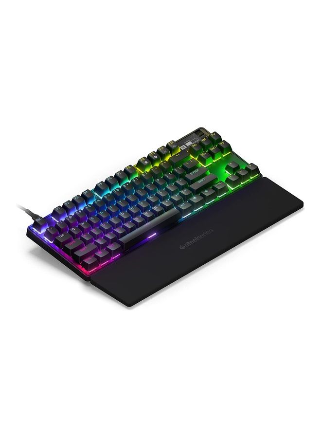 Apex Pro TKL - Tenkeyless Mechanical Gaming Keyboard with OmniPoint 2.0 Adjustable HyperMagnetic Switches (0.1mm to 4.0mm Actuation), 45cN Force, 0.7ms Response Time, 100 Million Keypress Lifetime, Aircraft Grade Aluminum Frame, RGB Illumination, N-Key Rollover, Anti-Ghosting, Windows/Mac/Console Compatibility, SteelSeries Engine 3.15+ Software Black | 64856