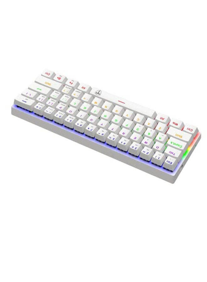 61 keys RGB Backlit Wired Mechanical Gaming Keyboard Mini Keyboard Waterproof for PC/Mac Gamer