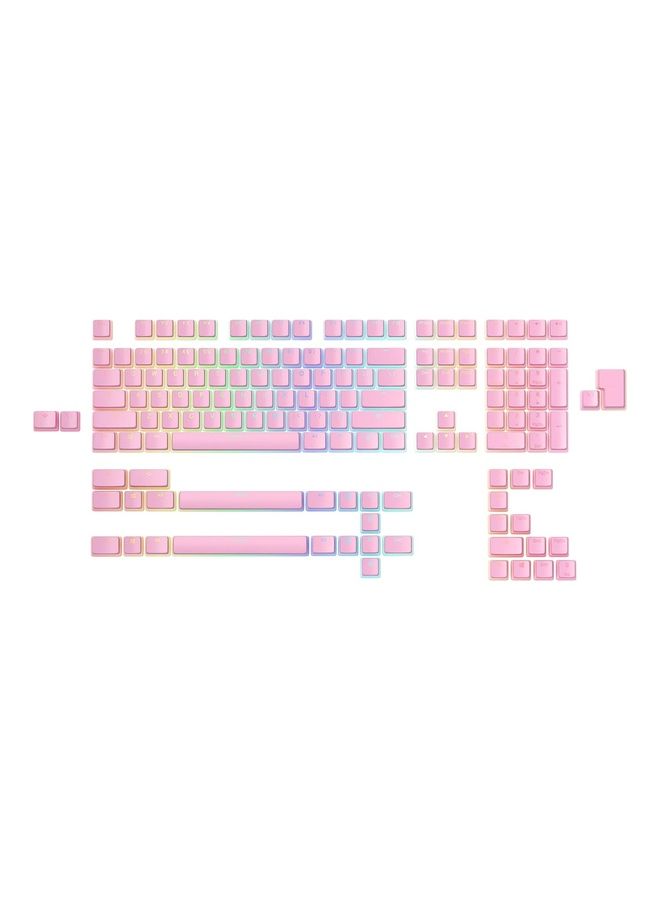 Glorious Aura V2 (Pink) - PBT Pudding Keycaps for Mechanical Keyboards - ANSI (US), ISO Compatible - Supports Full Size, TKL, 75%, 60% Layouts