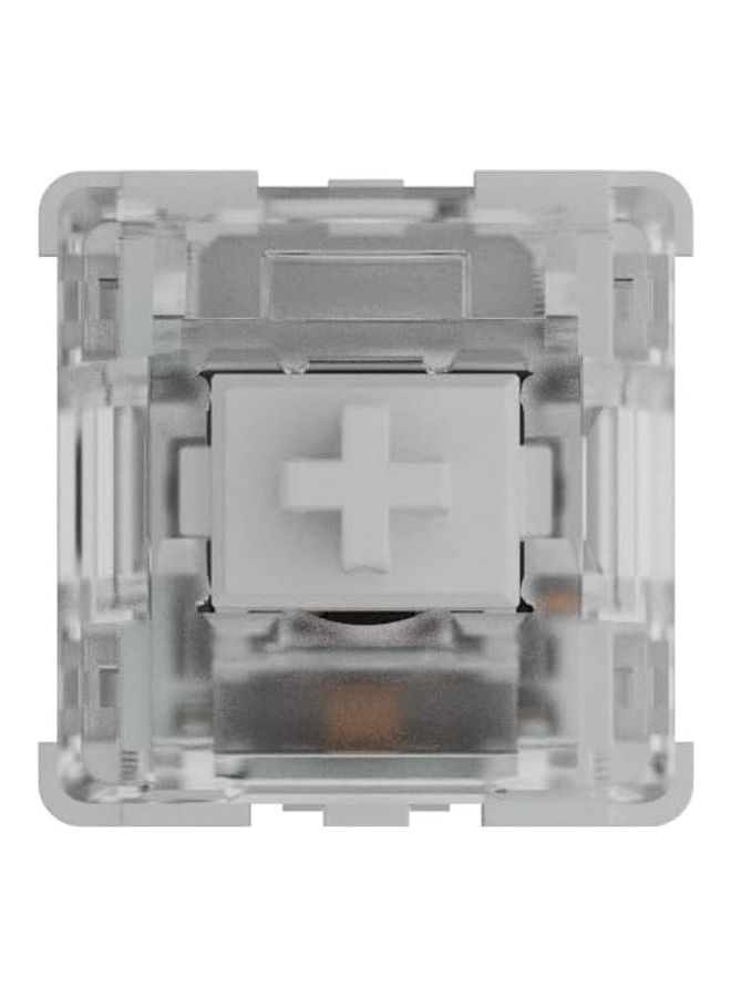 Glorious Gateron Clear Mechanical Keyboard Switches (120 Pack) - Ultra-Light Linear for Rapid Typing & Gaming - 35g Actuation Force