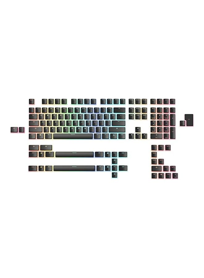 Glorious Aura V2 (Black) - PBT Pudding Keycaps for Mechanical Keyboards - ANSI (US), ISO Compatible - Supports Full Size, TKL, 75%, 60% Layouts