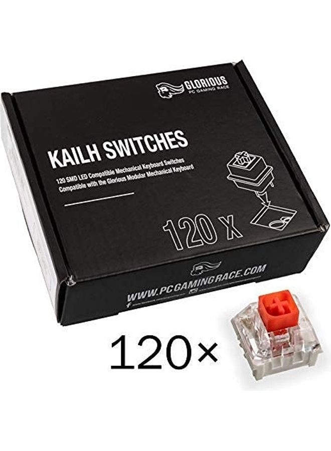 Glorious PC Gaming Race Kailh Box Red Switches (120 Switches)