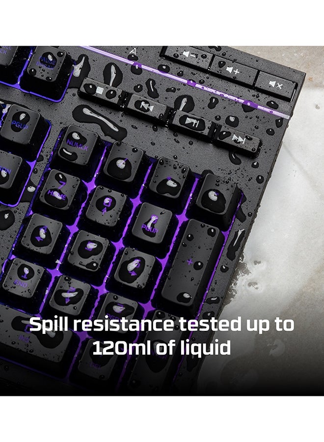 Alloy Core RGB - Gaming Keyboard, Membrane Switch, 5 Zones Multi-Color Customization, 6 LED Modes & 3 Brightness Levels, 1000Hz, Multi-Key Anti-Ghosting ,Acceleration, Game Mode |  4P4F5AA#ABA