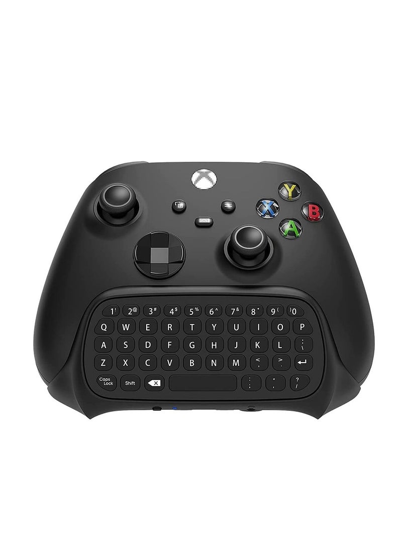 Wireless Keyboard for Xbox Series X/S Controller, One/S/Controller Gamepad, 2.4Ghz Mini QWERTY Controller Gaming Chatpad