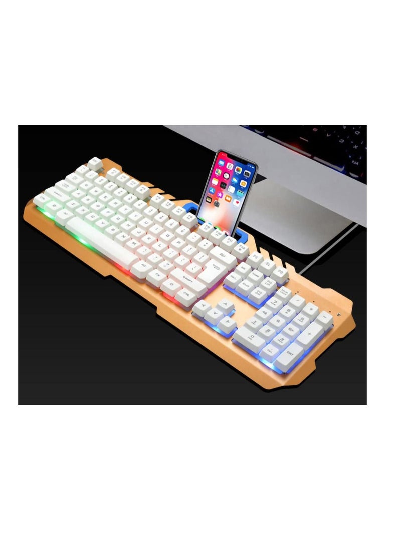 Wired USB Lighting Mechanical Feel Computer Keyboard Mouse Sets for PS4/PS3/Xbox One and 360 Gaming Keyboards