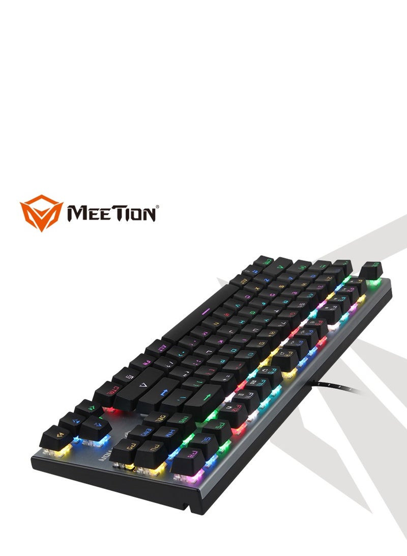 Meetion MK04 RGB Backlit Multimedia Blue Switch Mechanical Gaming Keyboard