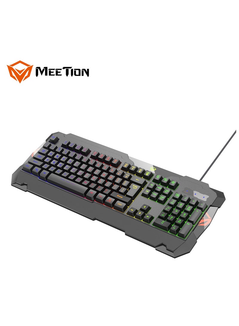 Meetion MT-C505 4 in 1 Gaming Combo Kit, Anti Ghost RGB Gaming Keyboard, 5+1 Buttons 3200DPI Gaming Mouse, Backlit Gaming Headphone with Omni Directional Microphone, High Precision Gaming Mouse Pad