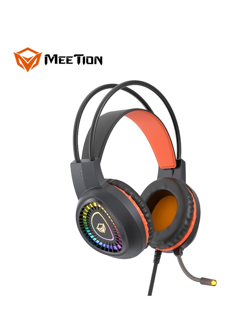 Meetion MT-C505 4 in 1 Gaming Combo Kit, Anti Ghost RGB Gaming Keyboard, 5+1 Buttons 3200DPI Gaming Mouse, Backlit Gaming Headphone with Omni Directional Microphone, High Precision Gaming Mouse Pad