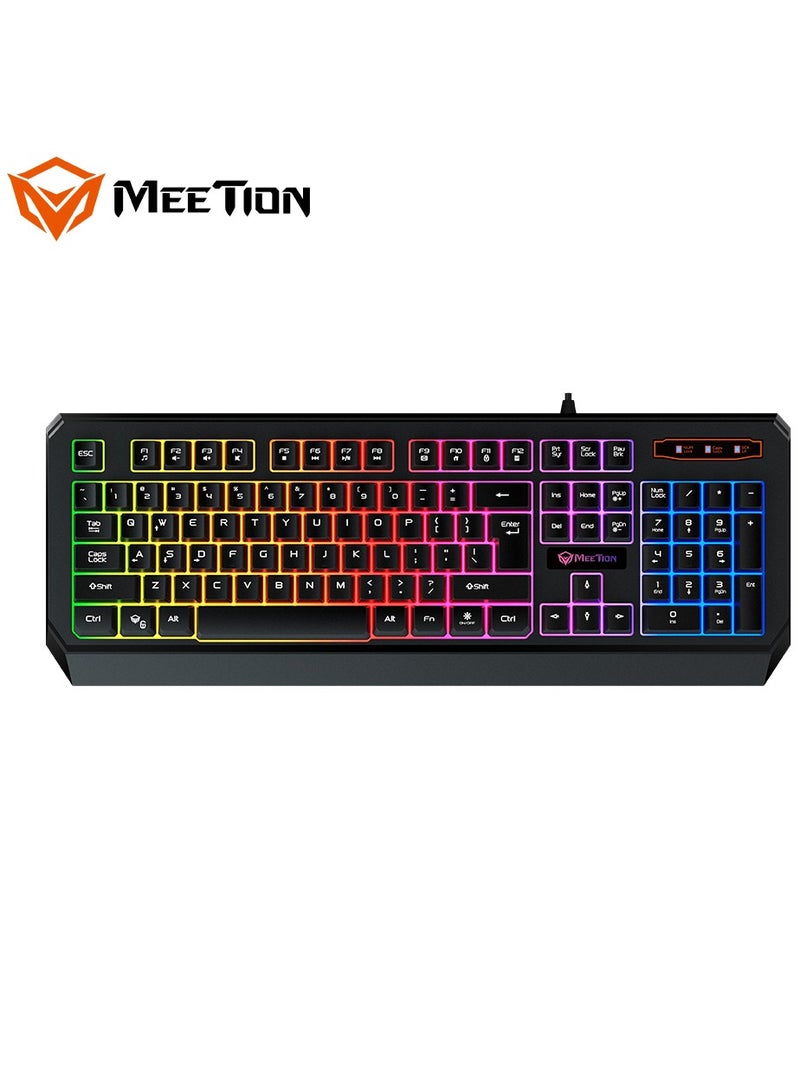 Meetion K9320 Waterproof Backlit RGB Gaming Keyboard  with 19 Anti-Ghosting Keys Best For Office and Gaming Use