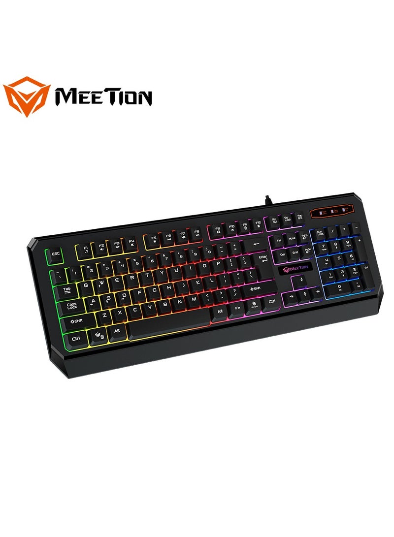 Meetion K9320 Waterproof Backlit RGB Gaming Keyboard  with 19 Anti-Ghosting Keys Best For Office and Gaming Use