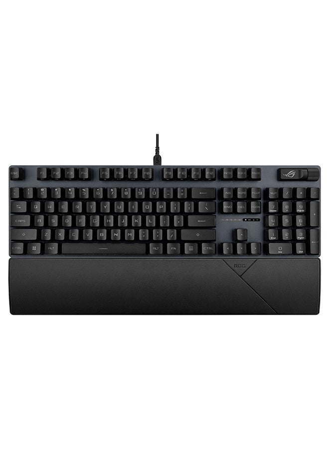 ASUS ROG Strix Scope II RX Gaming Keyboard, IP57, Dampening Foam, Pre-lubed ROG RX Red Optical Switches, PBT Keycaps, multi-function controls, Xbox Game Bar function hotkeys, RGB-Black