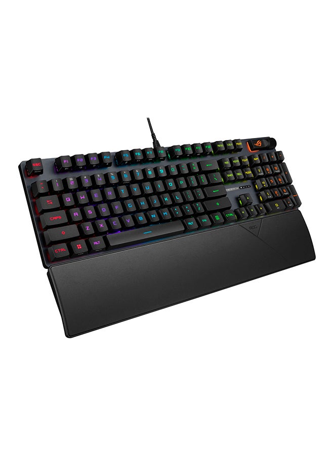 ASUS ROG Strix Scope II RX Gaming Keyboard, IP57, Dampening Foam, Pre-lubed ROG RX Red Optical Switches, PBT Keycaps, multi-function controls, Xbox Game Bar function hotkeys, RGB-Black