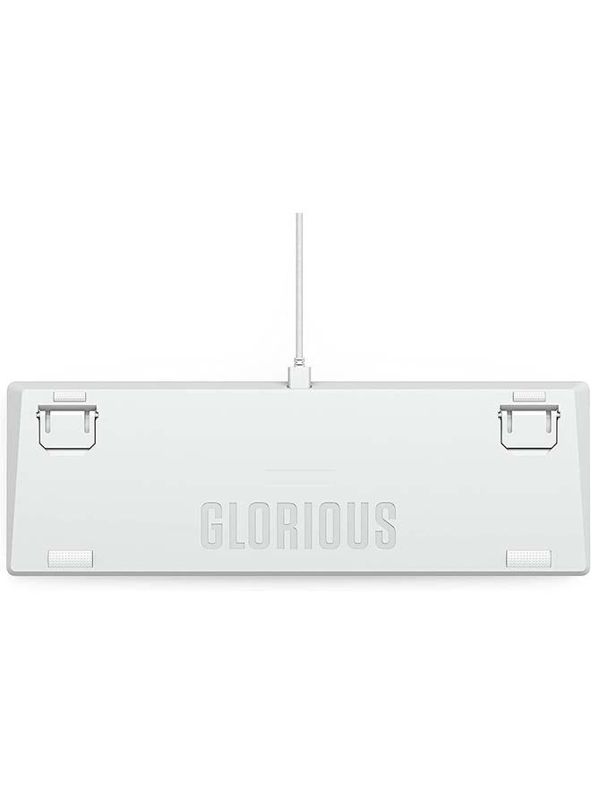 Glorious Gaming GMMK 2 Full Size (96%) Barebones (Frame Only) - Mechanical Gaming Keyboard Frame, Full Size (96%), Aluminium, Customisable, Per Key RGB, American/ANSI Layout - White