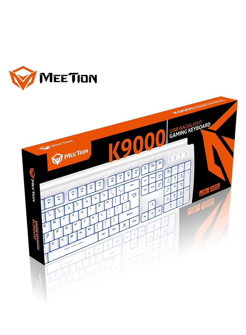 Meetion K9000 Waterproof Backlit RGB Gaming Keyboard  with 19 Anti-Ghosting Keys Best for Office and Gaming Use